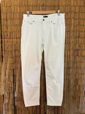 Eileen Fisher Crisp White Straight-Leg Jeans